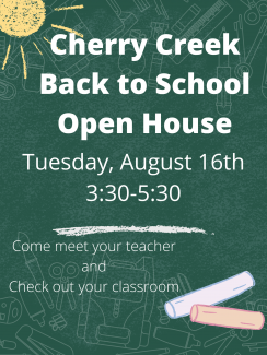 Cherry Creek Back to School Open House