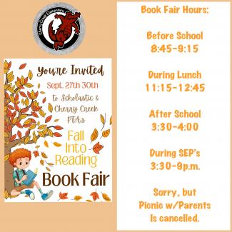 Book Fair is at Cherry Creek next week!