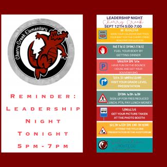 Leadership Night Tonight!
