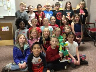 Ms. Loomis’ Class Takes the Spirit Day Trophy!