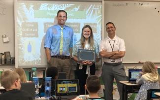 Ms. Tobler Honored With a State Math Award