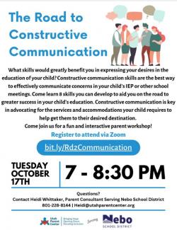 Constructive Communication Parent Workshop