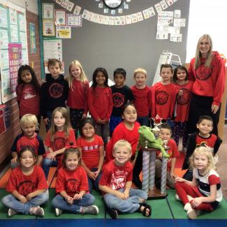 Mrs. Jensen’s Class Takes the Spirit Day Trophy!