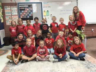 Mrs. Hill’s Class Takes the Spirit Day Trophy Again!