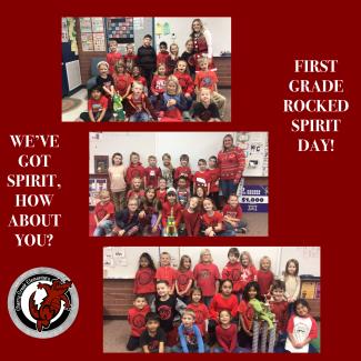 1st Graders Rocked Spirit Day Friday