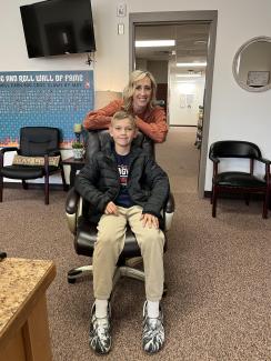 Chandler buys Mrs. Darrington’s Chair for a Day