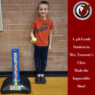 Another 4th Grader Makes the Impossible Shot!