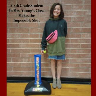 A 5th Grader Makes the Impossible Shot!